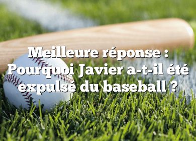 Meilleure réponse : Pourquoi Javier a-t-il été expulsé du baseball ?